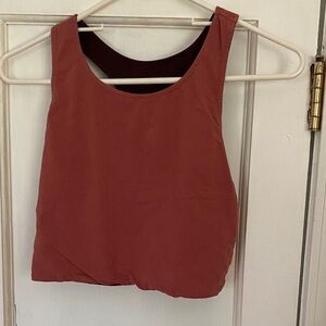 Una Pluma Reversible Racer Back Tank Organic Cotton